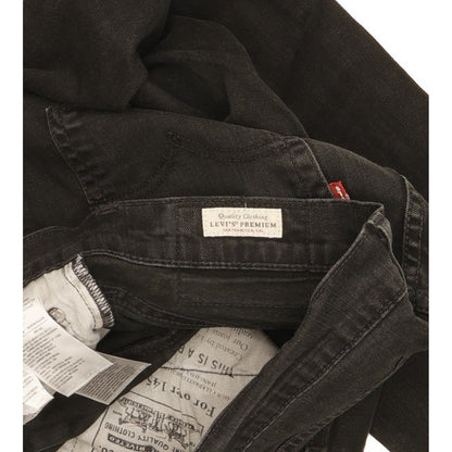 Levi's 512 Men Black Tapered Slim Stretch Jeans W30 L31