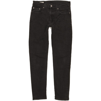 Levi's 512 Men Black Tapered Slim Stretch Jeans W30 L30