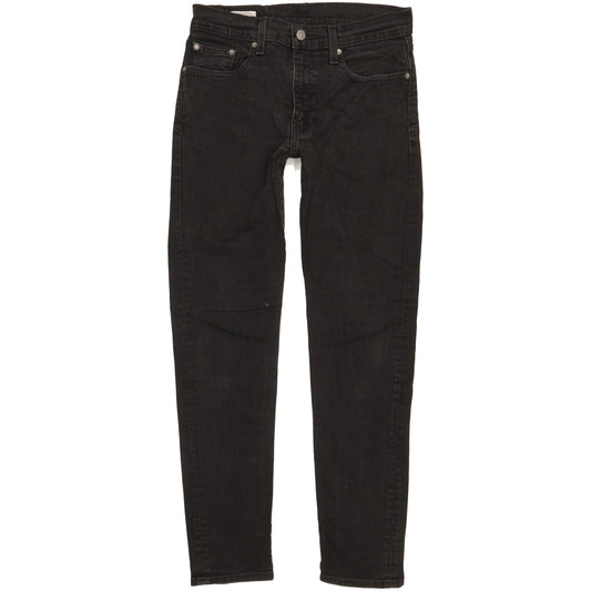 Levi's 512 Men Black Tapered Slim Stretch Jeans W30 L30