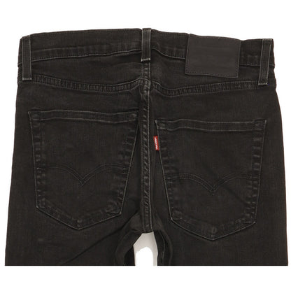 Levi's 512 Men Black Tapered Slim Stretch Jeans W30 L30