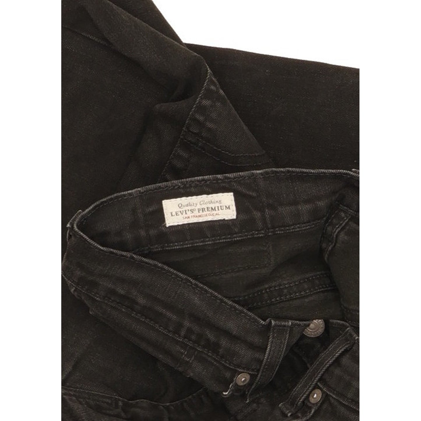 Levi's 512 Men Black Tapered Slim Stretch Jeans W30 L30