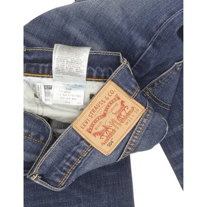 Levi's 504 Men Blue Straight Regular Stretch Jeans W31 L29
