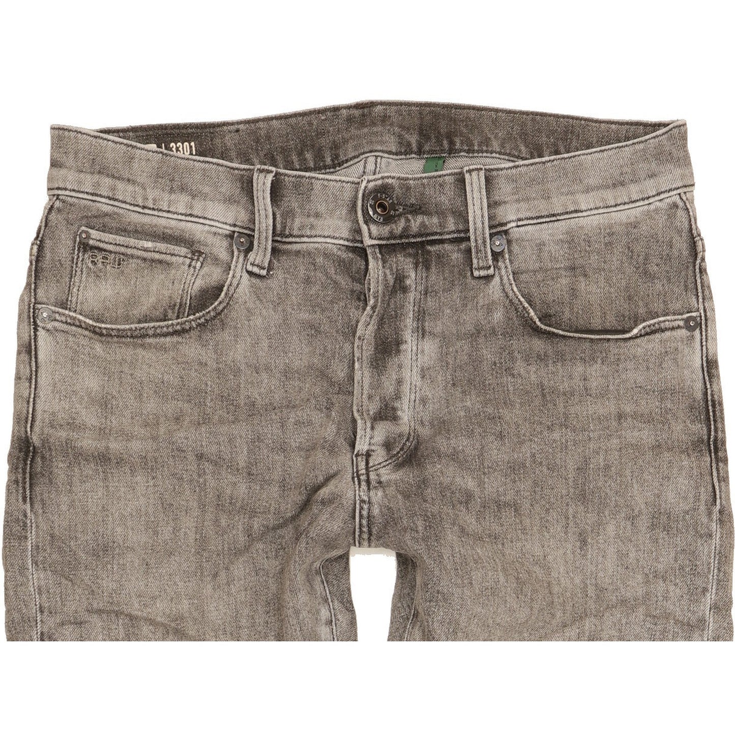 G-Star 3301 Men Grey Skinny Slim Stretch Jeans W31 L30