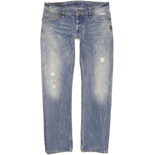 G-Star Men Blue Straight Regular Jeans W34 L32