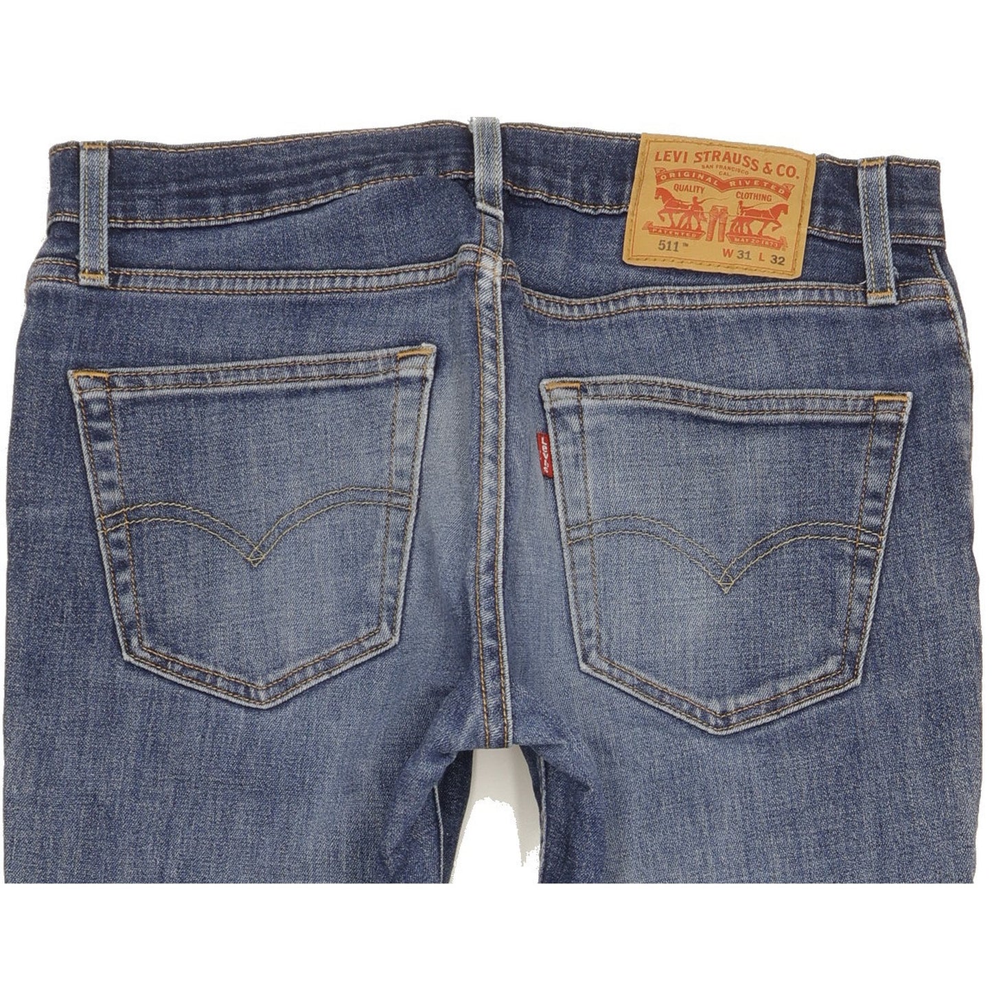 Levi's 511 Men Blue Straight Slim Stretch Jeans W31 L31