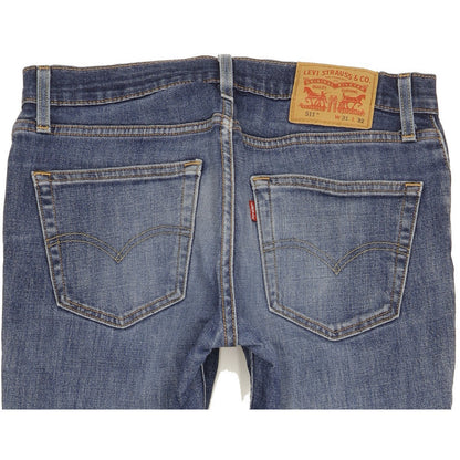 Levi's 511 Men Blue Straight Slim Stretch Jeans W31 L31