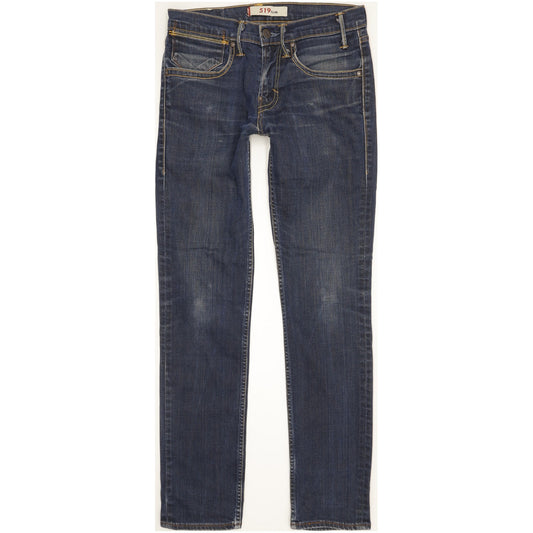 Levi's 519 Men Blue Skinny Slim Stretch Jeans W31 L33