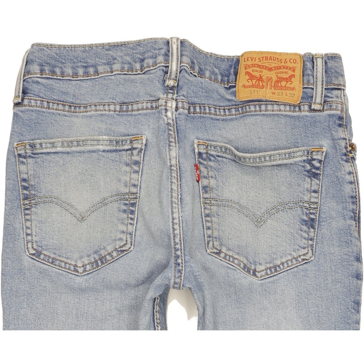 Levi's 511 Men Blue Straight Slim Stretch Jeans W33 L31