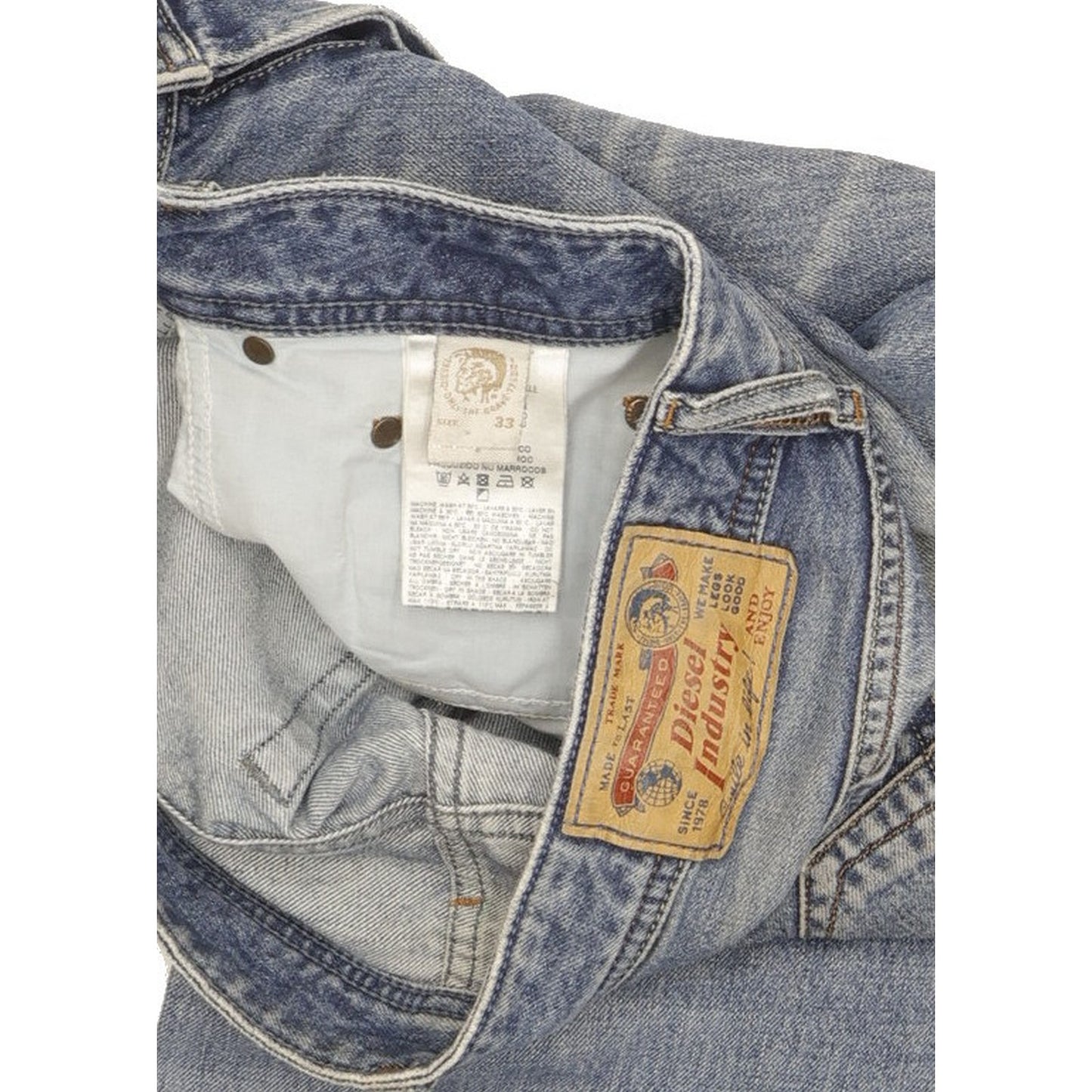 Diesel Larkee Men Blue Straight Regular Jeans W33 L34