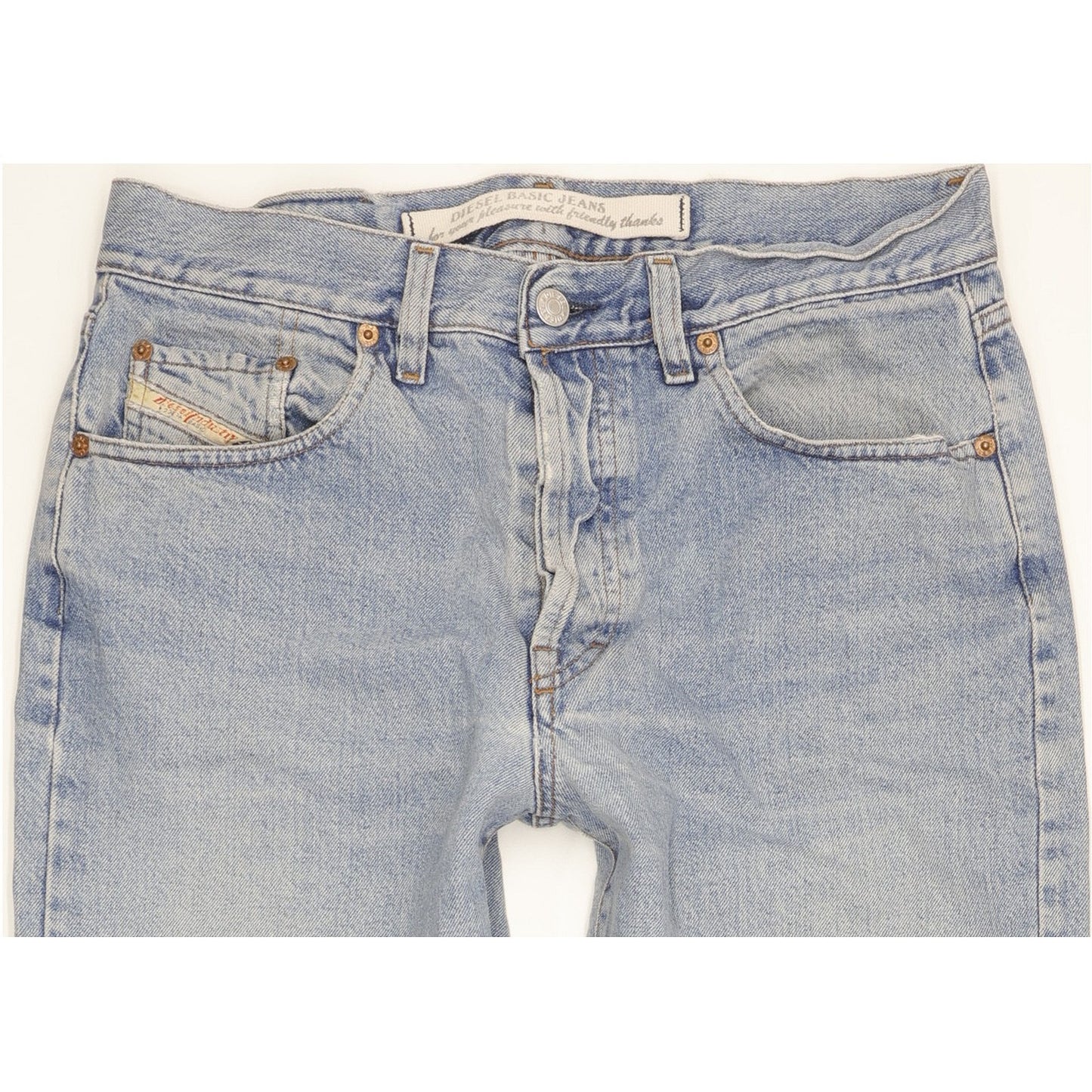 Diesel Men Blue Straight Regular Jeans W33 L30