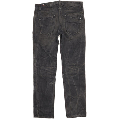 Diesel Darron Men Black Tapered Slim Jeans W36 L32