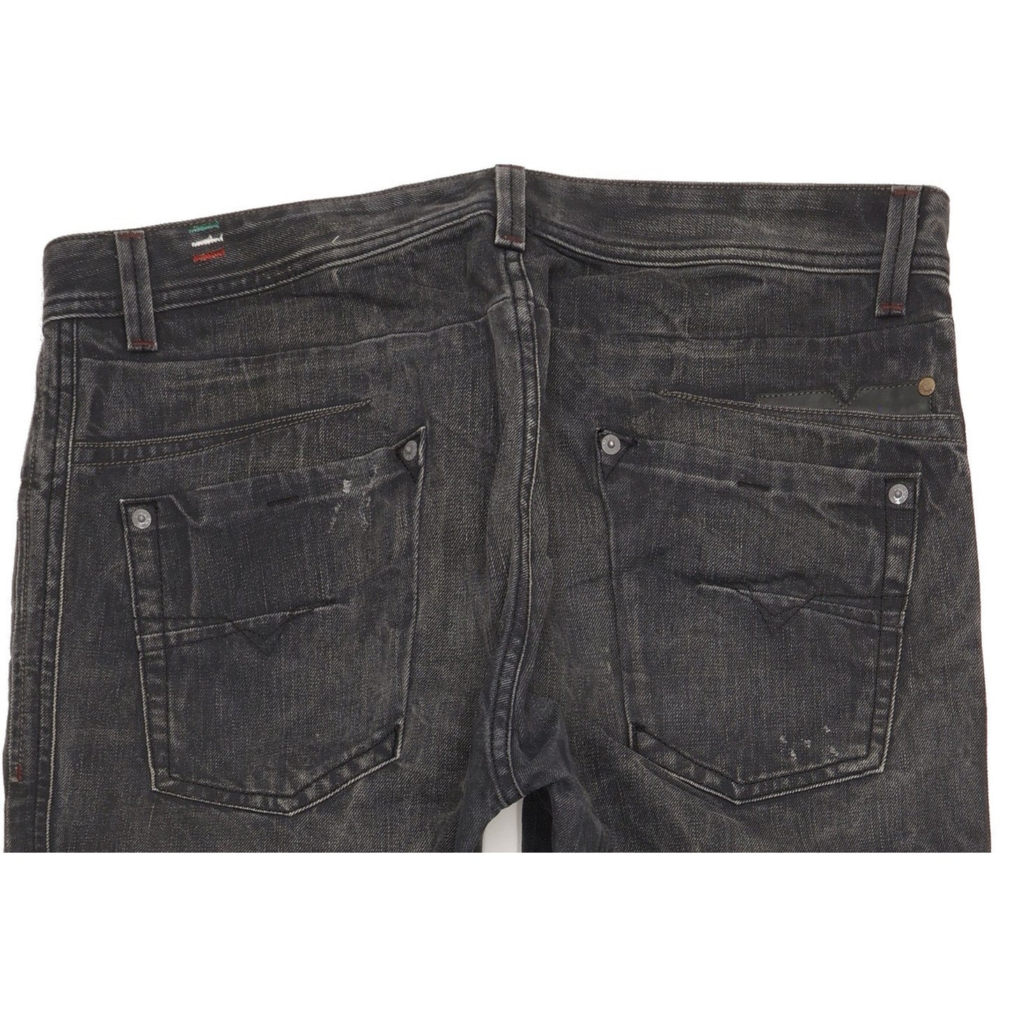 Diesel Darron Men Black Tapered Slim Jeans W36 L32