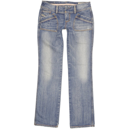 Diesel Reckfly Women Blue Bootcut Slim Jeans W29 L32