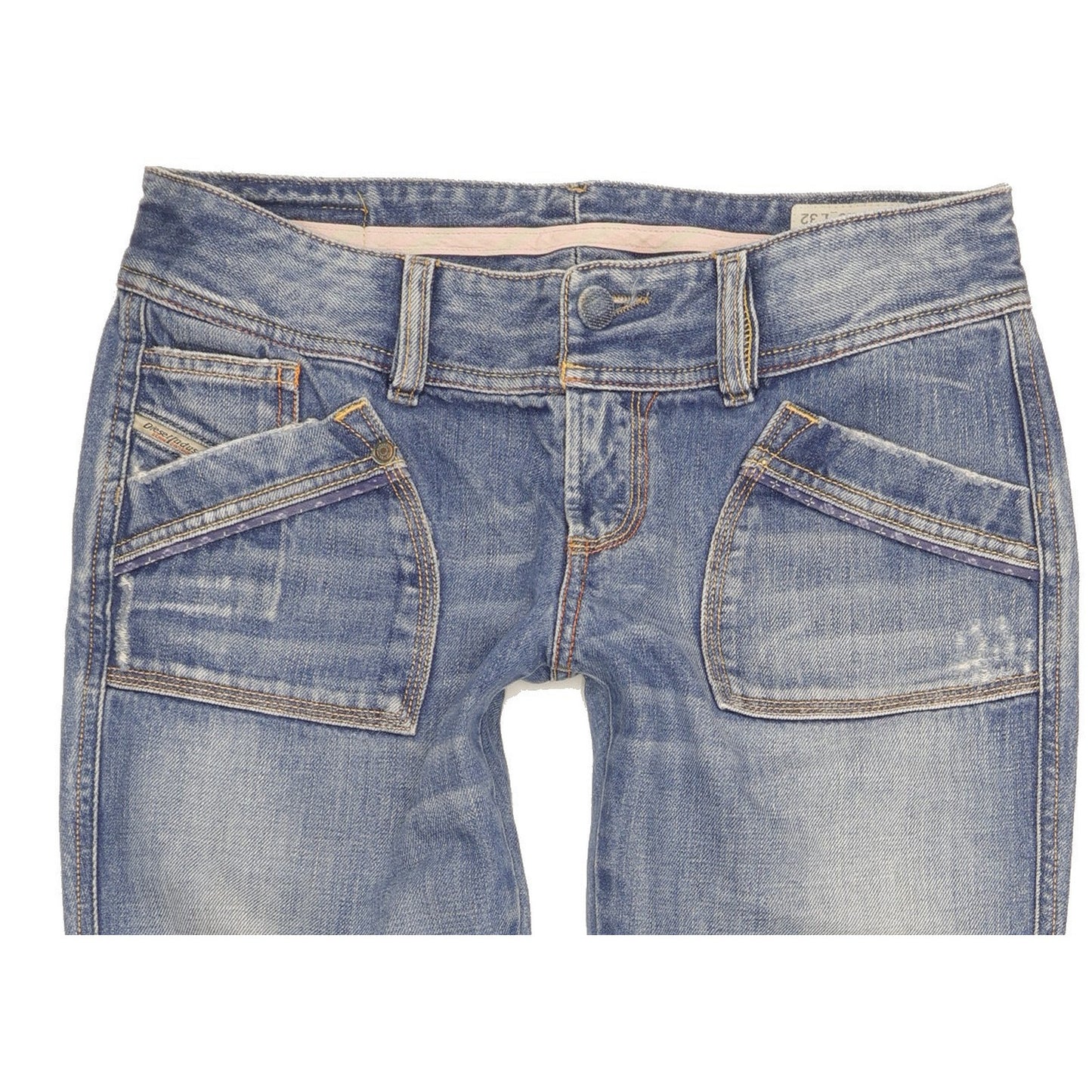 Diesel Reckfly Women Blue Bootcut Slim Jeans W29 L32