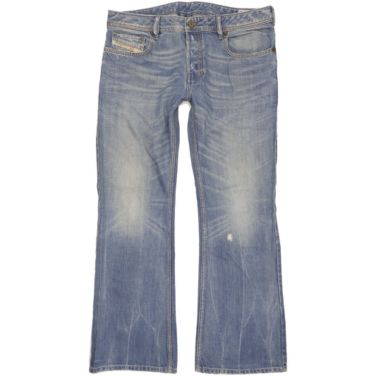 Diesel Zathan Men Blue Bootcut Regular Jeans W34 L30