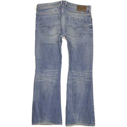 Diesel Zathan Men Blue Bootcut Regular Jeans W34 L30