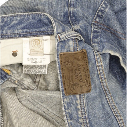 Diesel Zathan Men Blue Bootcut Regular Jeans W34 L30