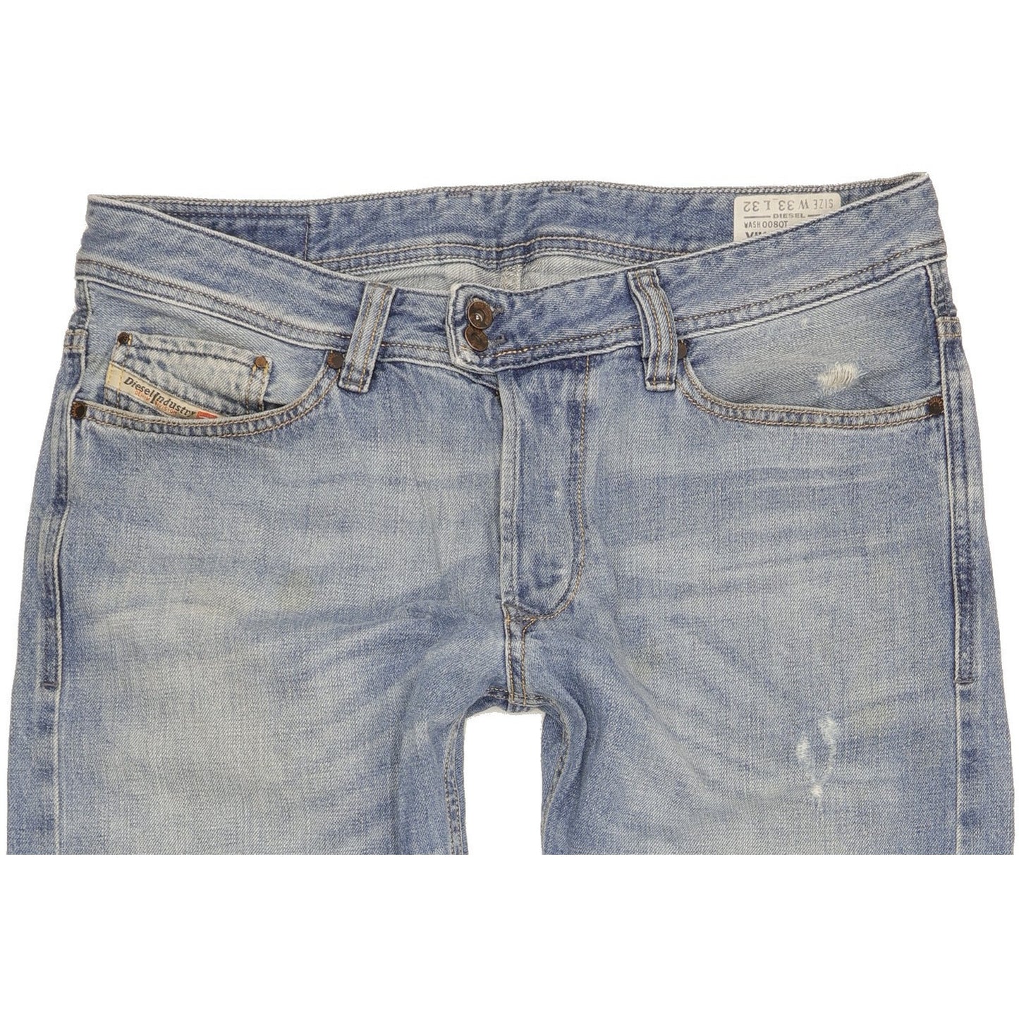 Diesel Viker Men Blue Straight Regular Jeans W33 L32