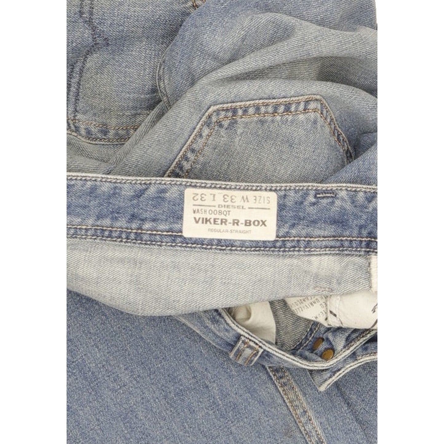 Diesel Viker Men Blue Straight Regular Jeans W33 L32
