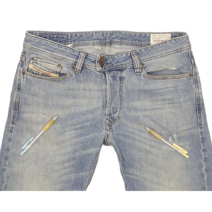 Diesel Viker Men Blue Straight Regular Jeans W33 L32