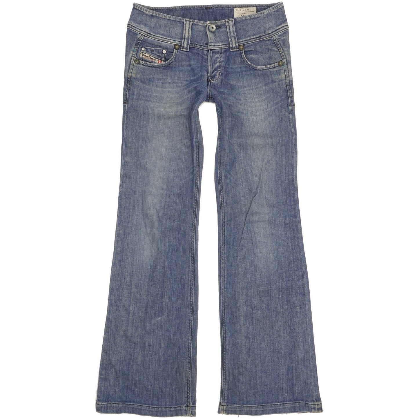 Diesel Lambry Women Blue Bootcut Slim Stretch Jeans W26 L32
