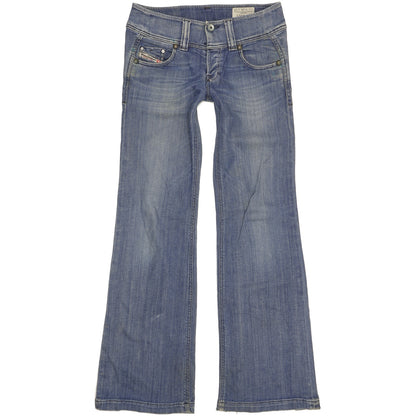 Diesel Lambry Women Blue Bootcut Slim Stretch Jeans W26 L32