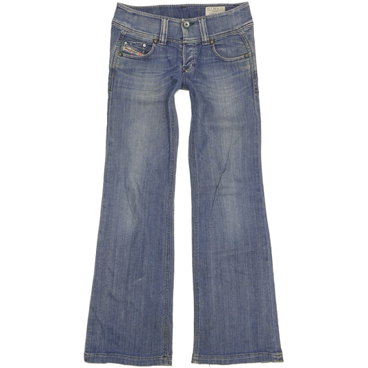 Diesel Lambry Women Blue Bootcut Slim Stretch Jeans W26 L32