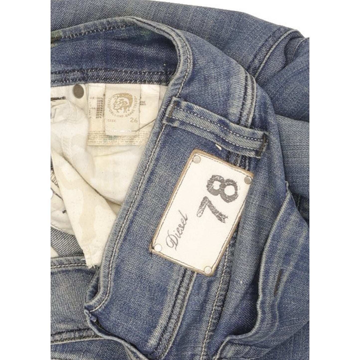 Diesel Lambry Women Blue Bootcut Slim Stretch Jeans W26 L32