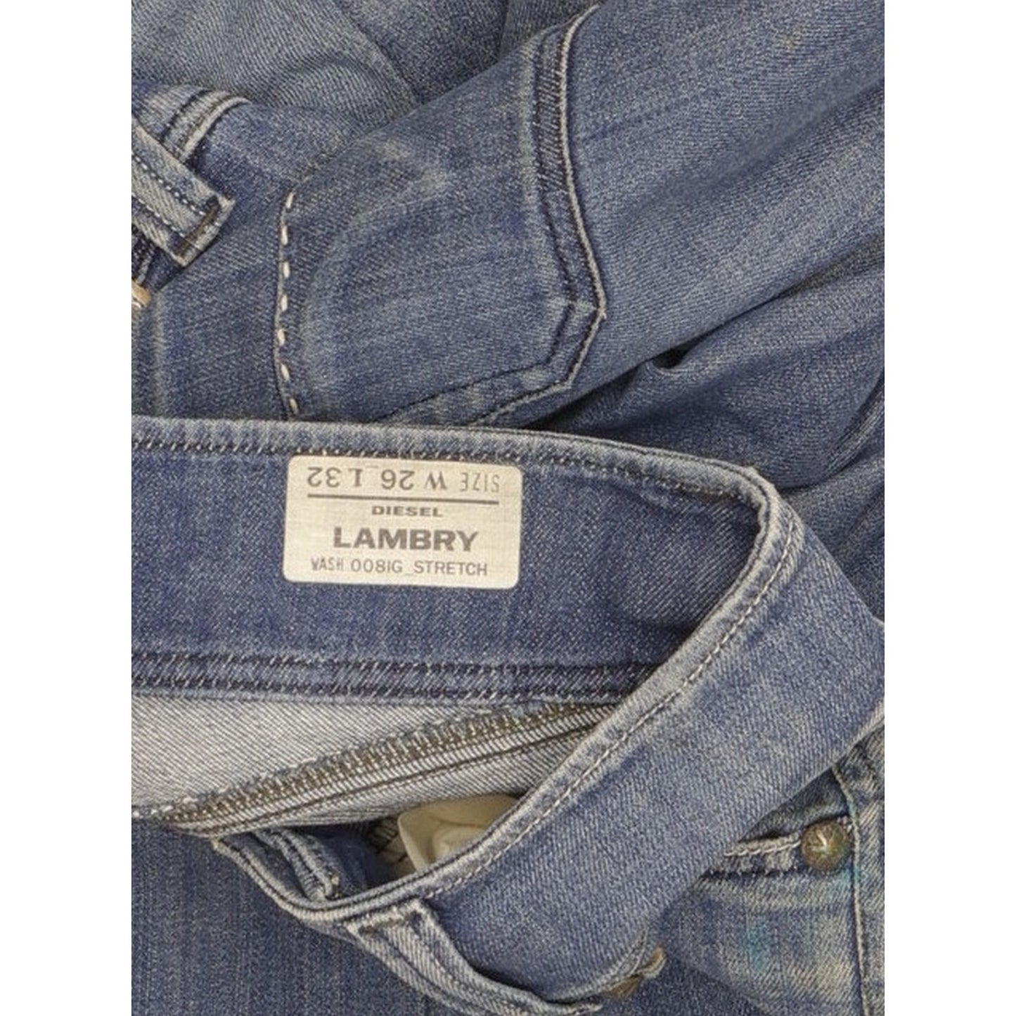 Diesel Lambry Women Blue Bootcut Slim Stretch Jeans W26 L32