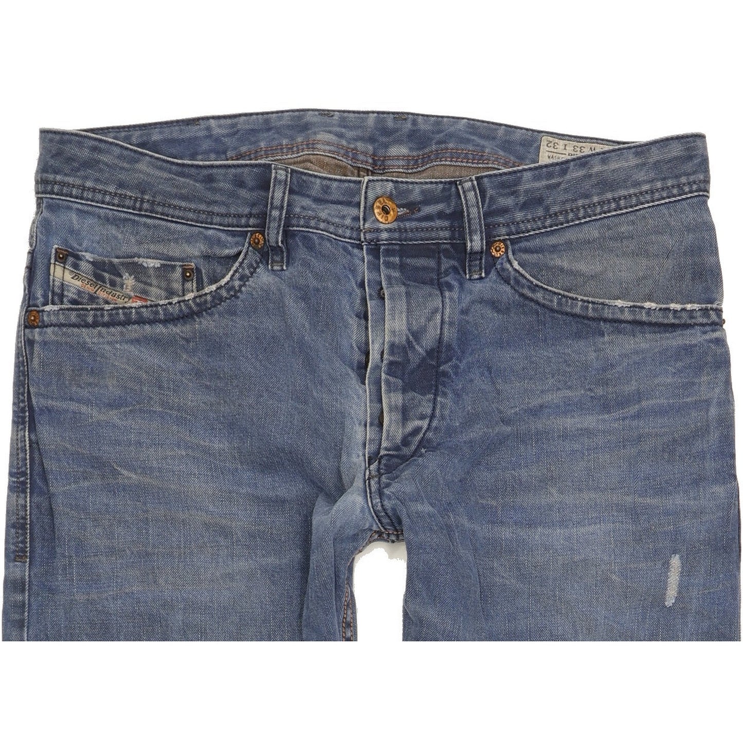 Diesel Braddom Men Blue Tapered Slim Jeans W33 L31