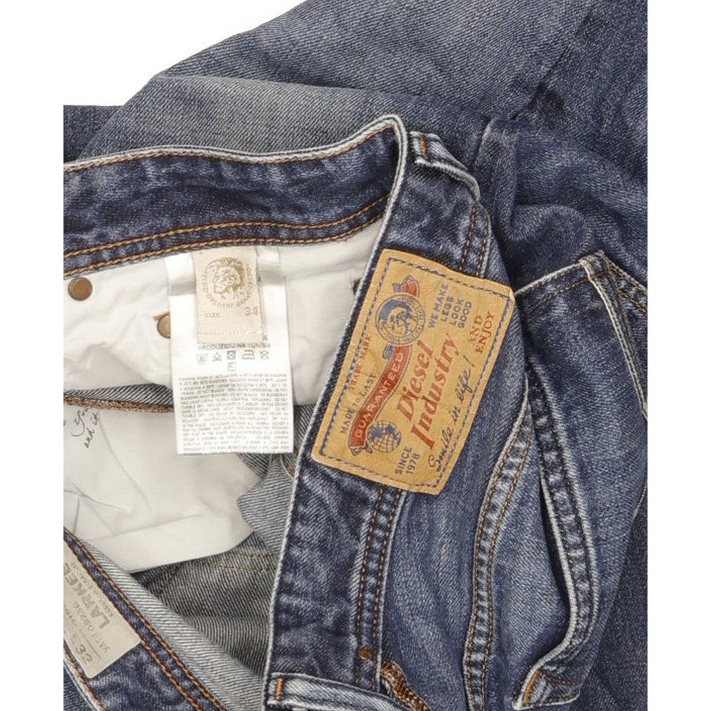 Diesel Larkee Men Blue Straight Regular Jeans W34 L32