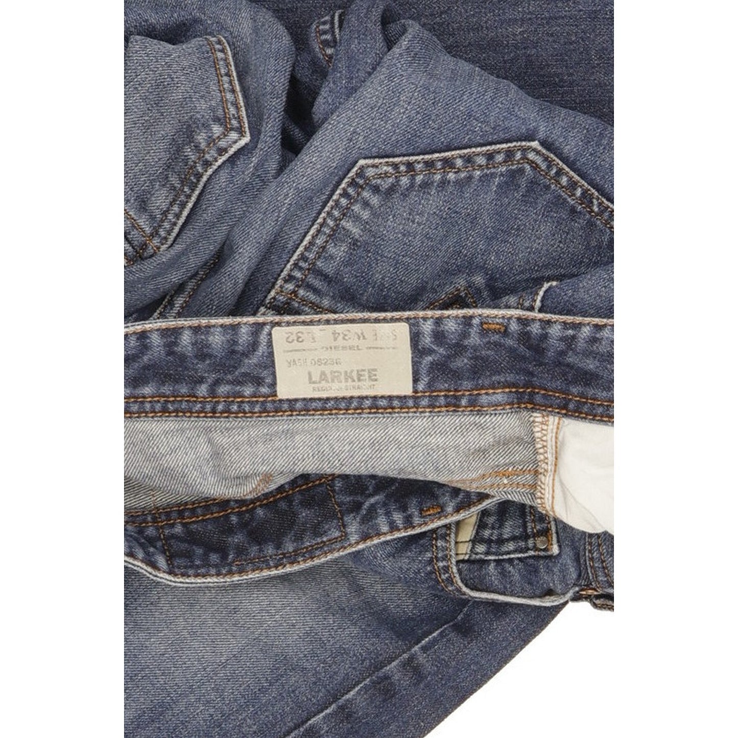 Diesel Larkee Men Blue Straight Regular Jeans W34 L32