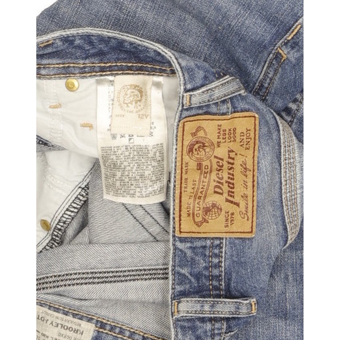 Diesel Krooley Kids Blue Tapered Slim Jeans W28 L28