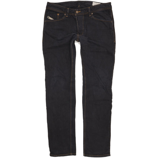 Diesel Darron Men Black Tapered Slim Jeans W32 L32