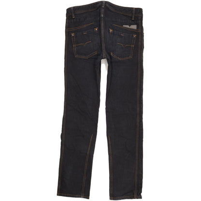 Diesel Darron Men Black Tapered Slim Jeans W32 L32