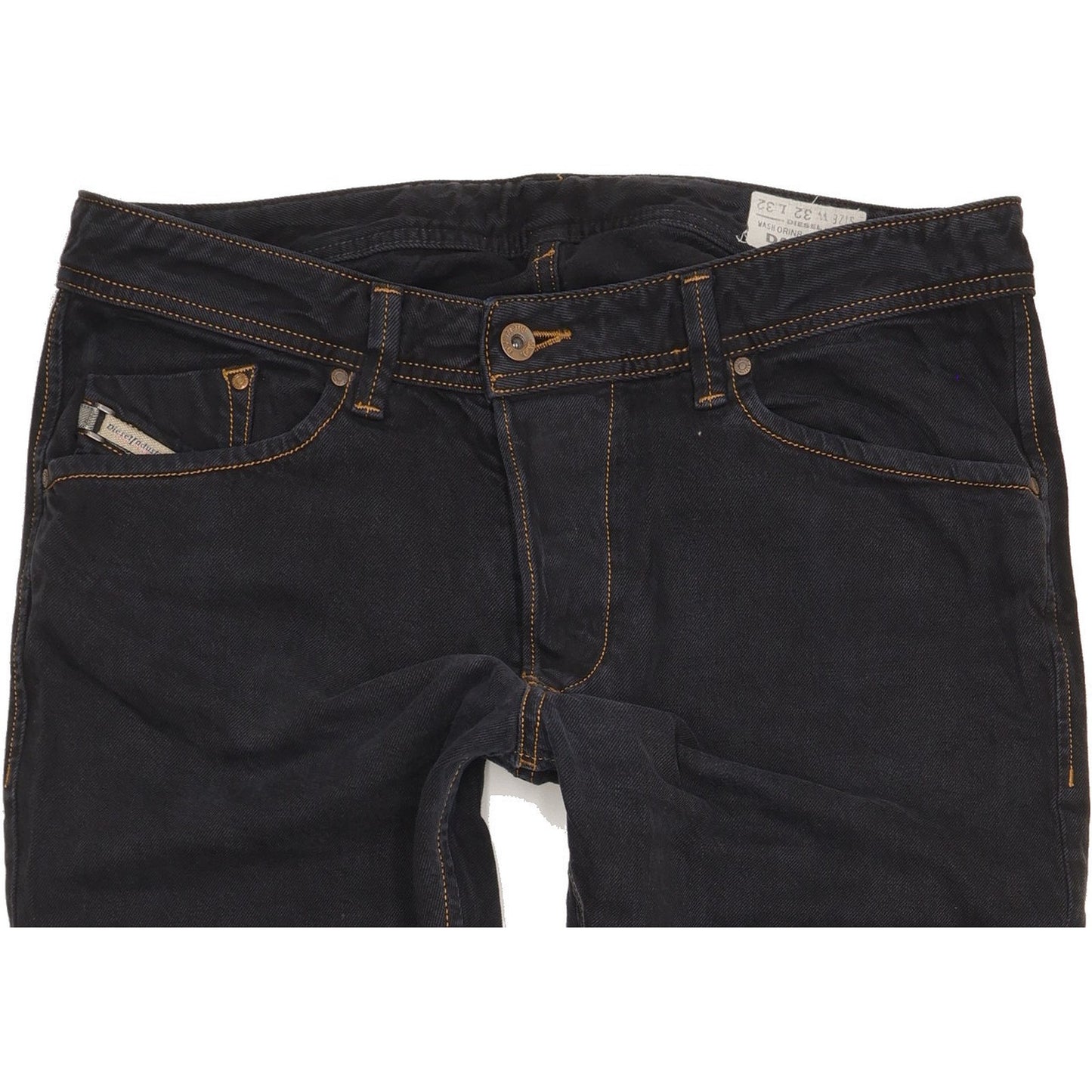 Diesel Darron Men Black Tapered Slim Jeans W32 L32