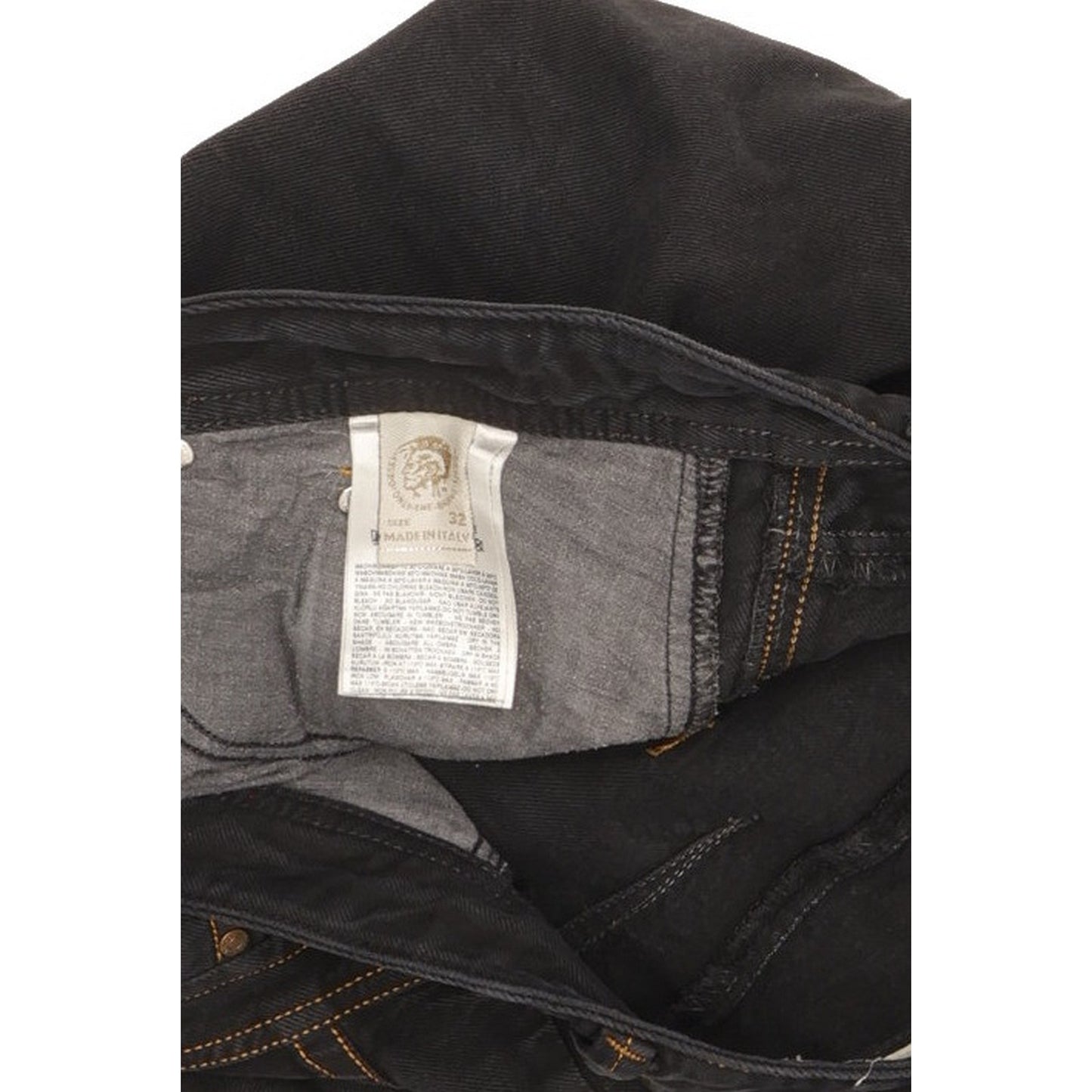 Diesel Darron Men Black Tapered Slim Jeans W32 L32
