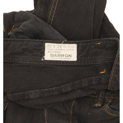 Diesel Darron Men Black Tapered Slim Jeans W32 L32