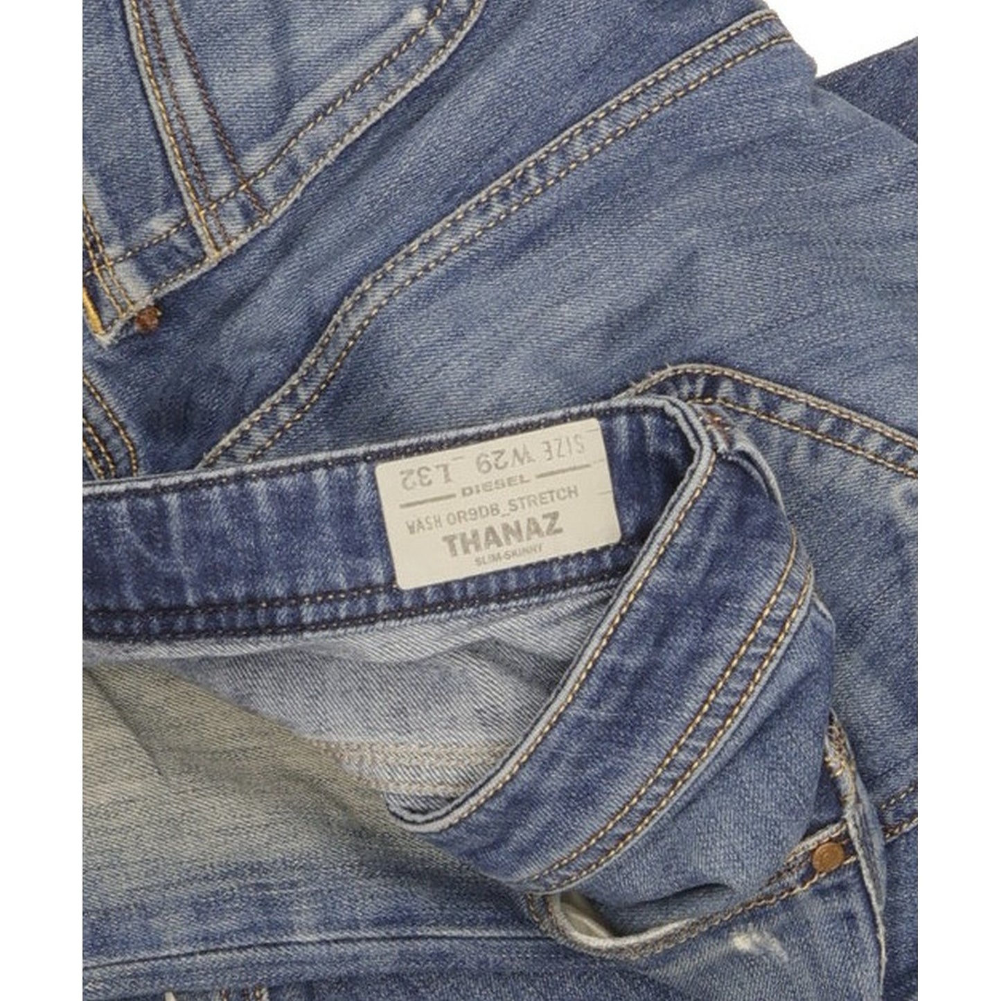 Diesel Thanaz Men Blue Skinny Slim Stretch Jeans W30 L31