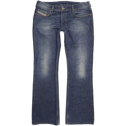 Diesel Zathan Men Blue Bootcut Regular Jeans W36 L34