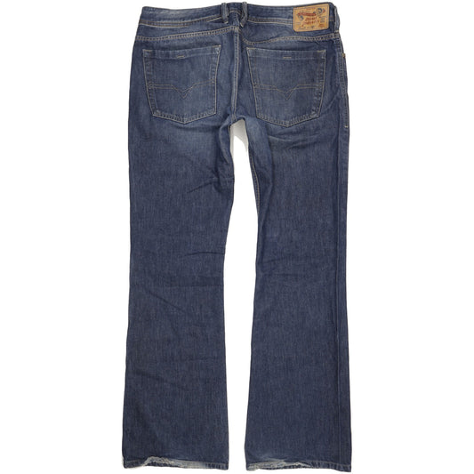 Diesel Zathan Men Blue Bootcut Regular Jeans W36 L34