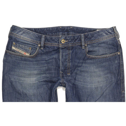 Diesel Zathan Men Blue Bootcut Regular Jeans W36 L34