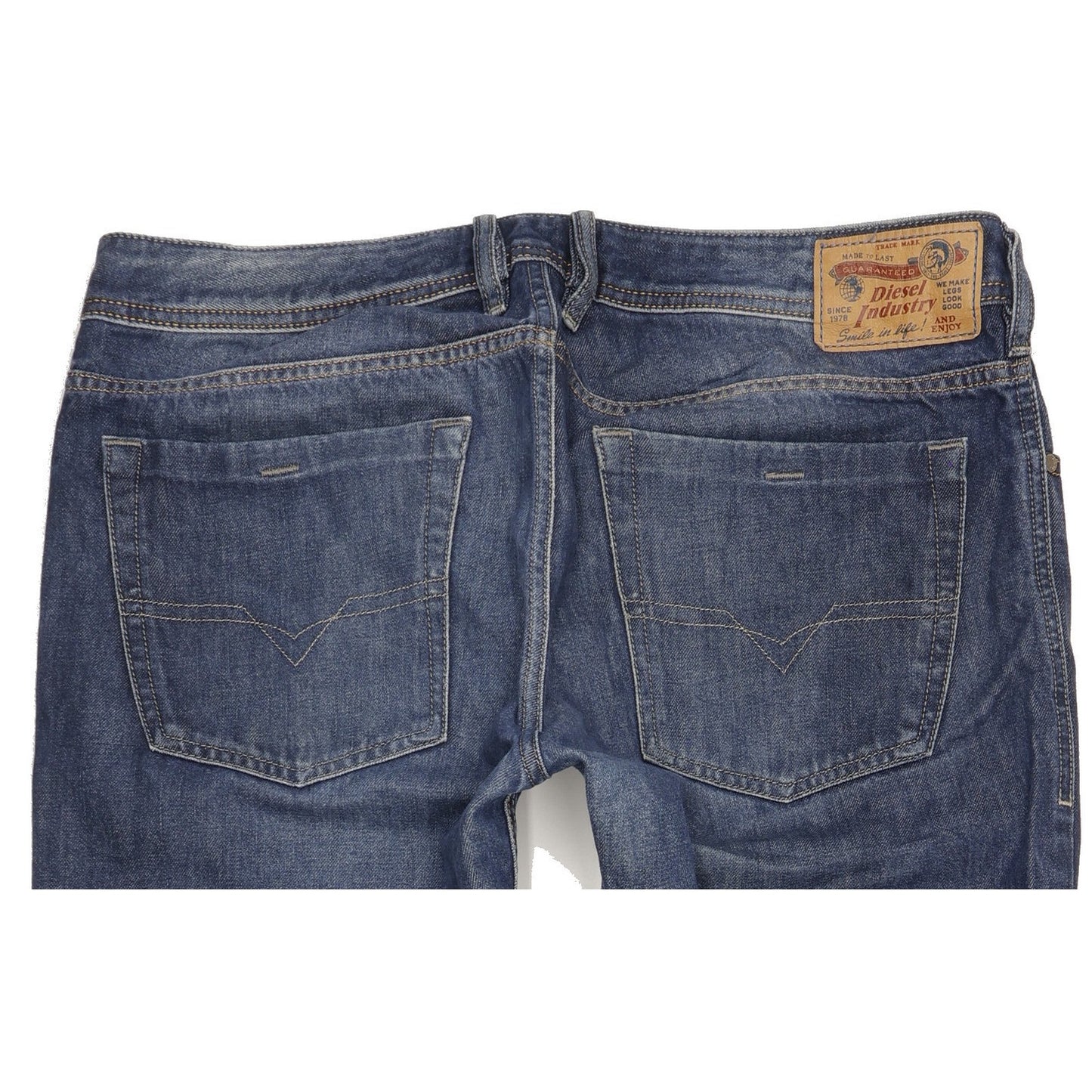 Diesel Zathan Men Blue Bootcut Regular Jeans W36 L34