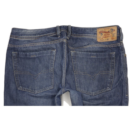 Diesel Zathan Men Blue Bootcut Regular Jeans W36 L34