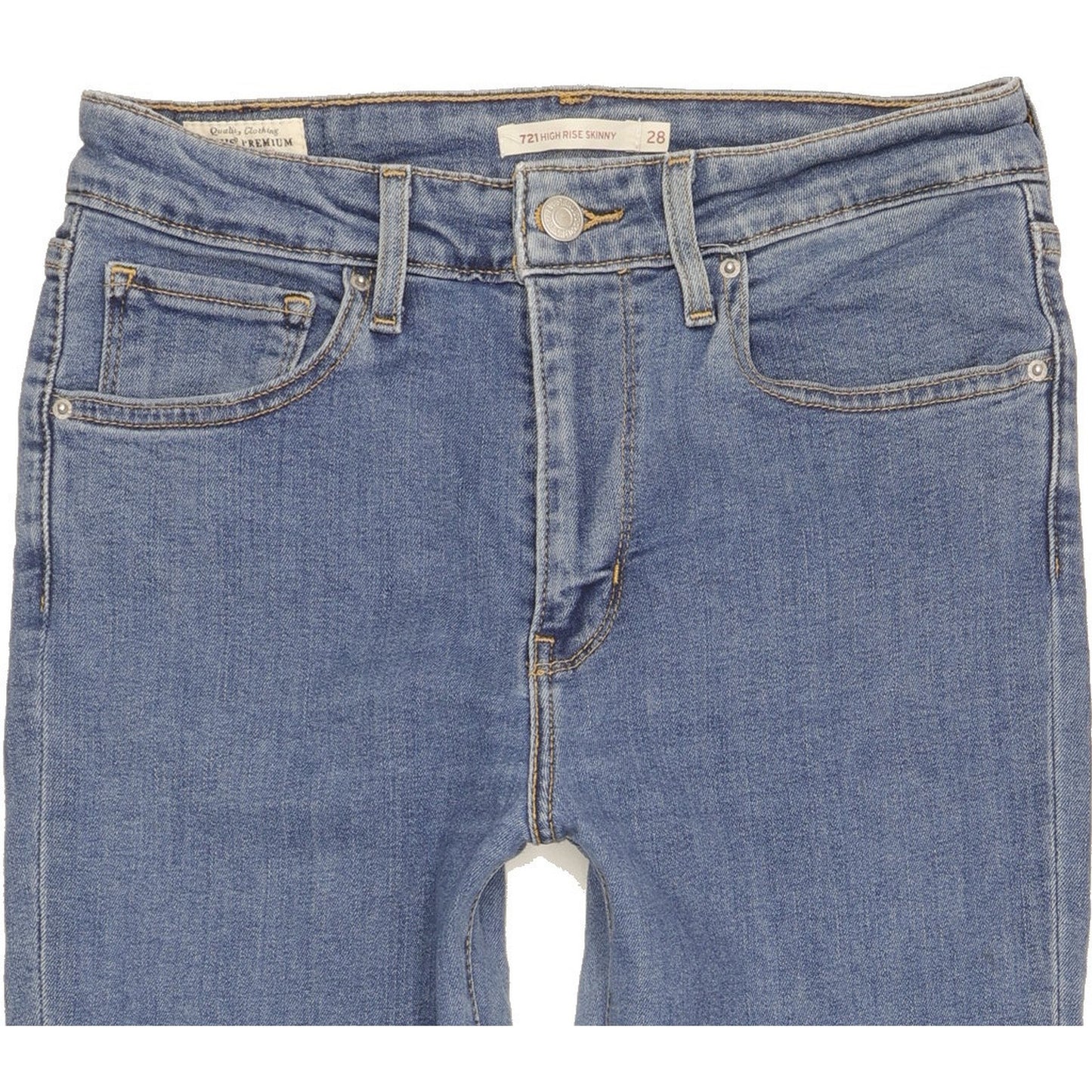 Levi's 721 Women Blue Skinny Slim Stretch Jeans W28 L27