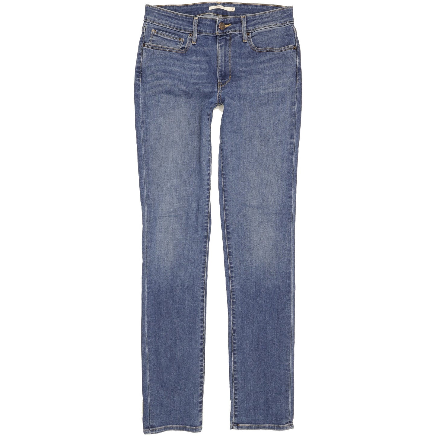 Levi's 712 Women Blue Straight Slim Stretch Jeans W30 L34