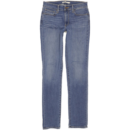 Levi's 712 Women Blue Straight Slim Stretch Jeans W30 L34