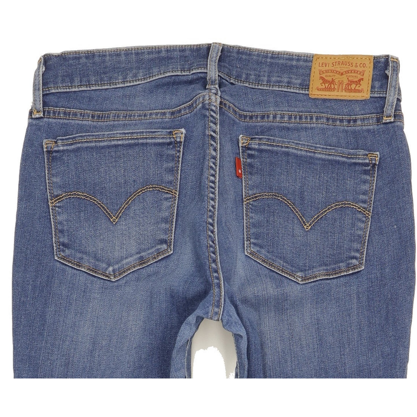 Levi's 712 Women Blue Straight Slim Stretch Jeans W30 L34