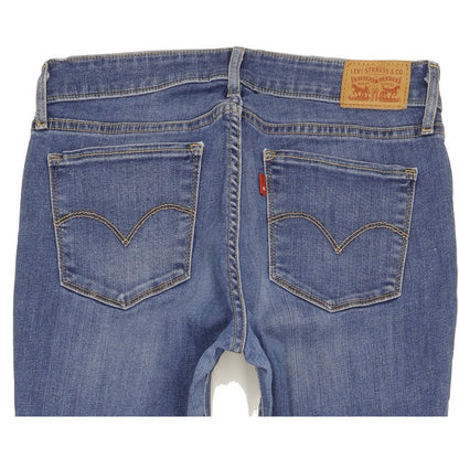 Levi's 712 Women Blue Straight Slim Stretch Jeans W30 L34