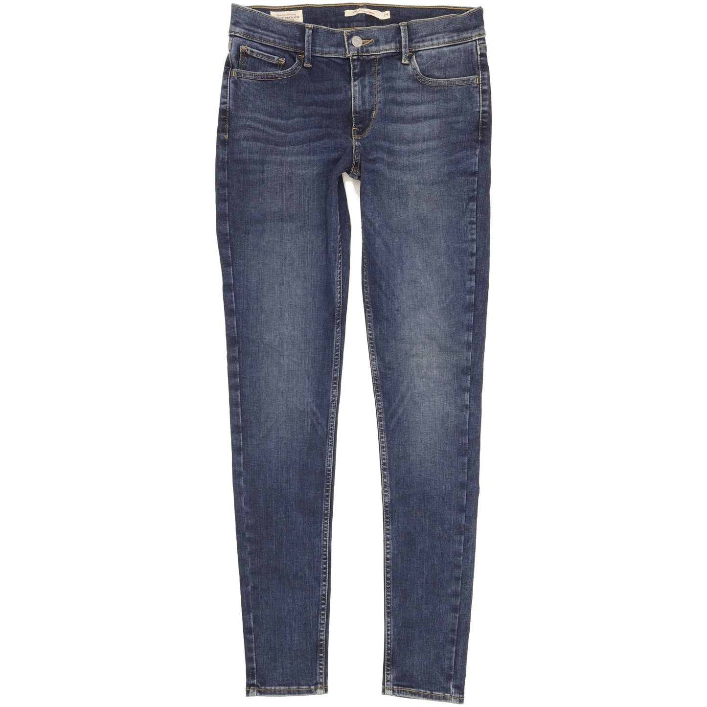 Levi's 710 Super Women Blue Skinny Slim Stretch Jeans W29 L31